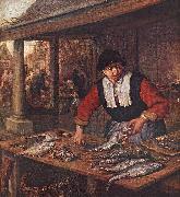 OSTADE, Adriaen Jansz. van The Fishwife sj oil on canvas